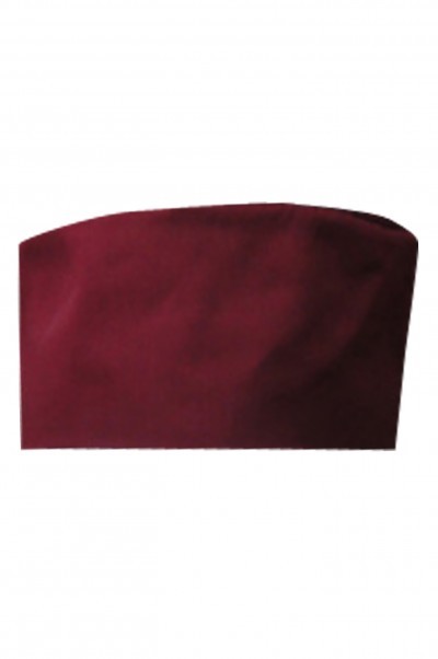 CHFH-008 order chef's working hat Chinese and western restaurant hat kitchen antifouling hat flat hat front view